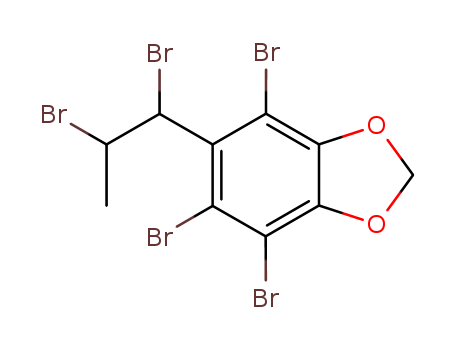 1,3-Benzodioxole,4,5,7-tribromo-6-(1,2-dibromopropyl)-(7235-55-4)