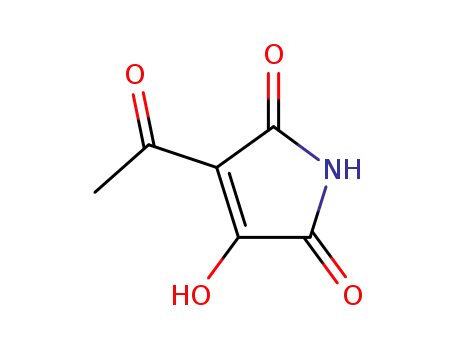 Molecular Structure of 72543-14-7 (1H-Pyrrole-2,5-dione, 3-acetyl-4-hydroxy- (9CI))