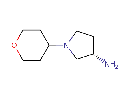 Molecular Structure of 791758-82-2 ((S)-1-(Tetrahydro-2H-pyran-4-yl)pyrrolidin-3-aMine)