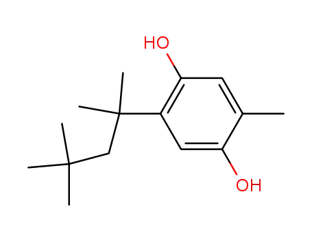 Molecular Structure of 723-38-6 (2-Methyl-5-(1,1,3,3-tetramethylbutyl)hydroquinone)