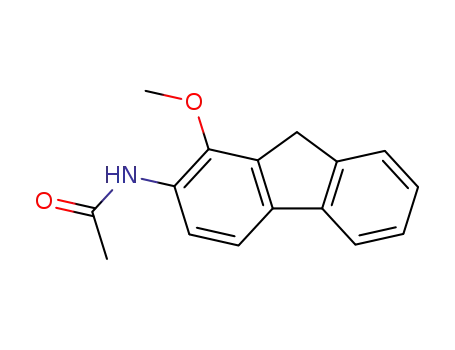 Molecular Structure of 6893-20-5 (N-(1-Methoxy-9H-fluoren-2-yl)acetamide)