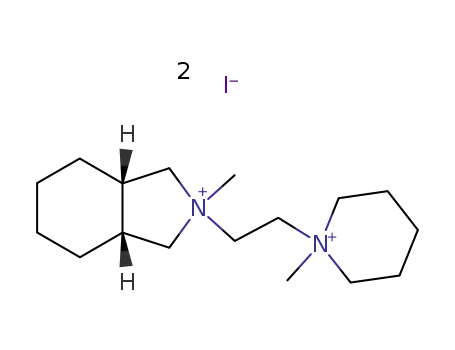 Molecular Structure of 7253-51-2 (2-methyl-2-[2-(1-methylpiperidinium-1-yl)ethyl]octahydro-1H-isoindolium)
