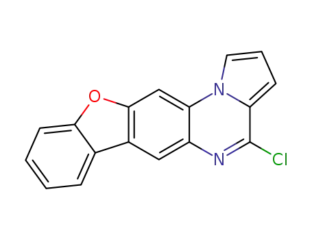 Molecular Structure of 72499-65-1 (4-chloro[1]benzofuro[3,2-g]pyrrolo[1,2-a]quinoxaline)