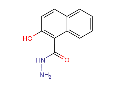 Molecular Structure of 7248-26-2 (2-hydroxynaphthalene-1-carbohydrazide)