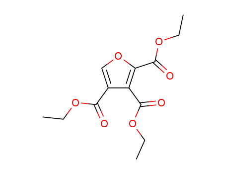 Molecular Structure of 7251-41-4 (2,3,4-Furantricarboxylic acid triethyl ester)