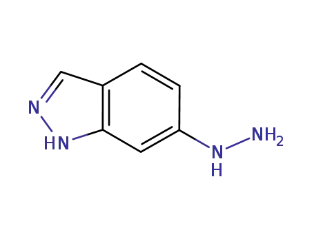 Molecular Structure of 72372-66-8 (1H-Indazole, 6-hydrazinyl-)