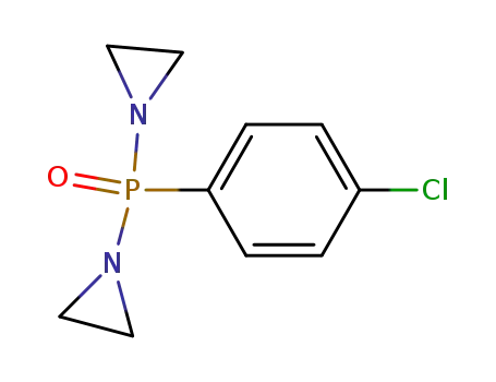 Molecular Structure of 7252-93-9 (1-[aziridin-1-yl-(4-chlorophenyl)phosphoryl]aziridine)