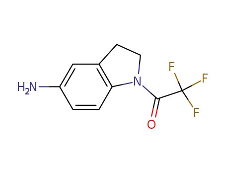 Molecular Structure of 790677-27-9 (1-(5-Aminoindolin-1-Yl)-2,2,2-Trifluoroethanone)