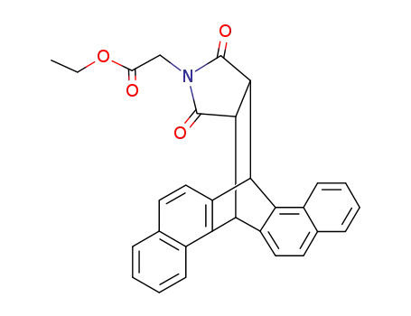 Molecular Structure of 7250-30-8 (ethyl [24,26-dioxo-25-azaheptacyclo[10.10.5.0~2,11~.0~3,8~.0~13,22~.0~14,19~.0~23,27~]heptacosa-2(11),3,5,7,9,13(22),14,16,18,20-decaen-25-yl]acetate (non-preferred name))