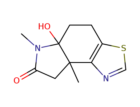 4,5,5a,6,7,8a-hexahydro-5a-hydroxy-6,8a-dimethyl-7-oxo-8H-thiazolo<4,5e-indole>