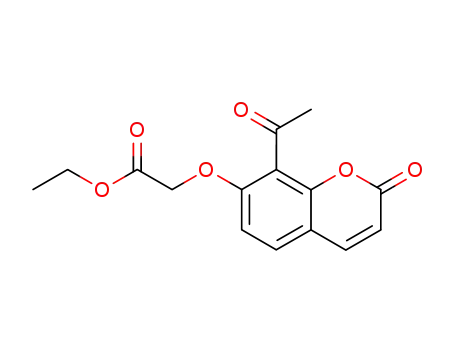 ethyl <(8-acetyl-7-coumarinyl)oxy>acetate