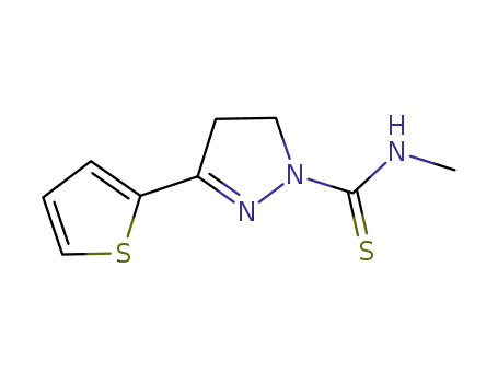 1-(N-methylthiocarbamoyl)-3-(thiophen-2-yl)-4,5-dihydropyrazole