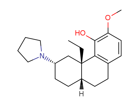 4-Phenanthrol, 4ba-ethyl-4b,5,6,7,8,8aa,9,10-octahydro-3-methoxy-6b-(1-pyrrolidinyl)- (7CI,8CI)