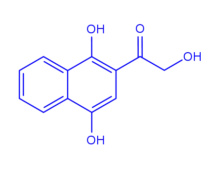 Molecular Structure of 790257-13-5 (2-Acetonaphthone, 1,2,4-trihydroxy- (5CI))