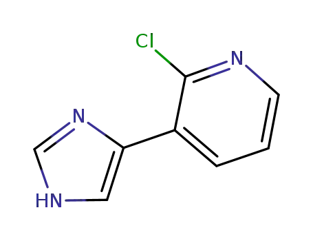 Pyridine,  2-chloro-3-(1H-imidazol-4-yl)-  (9CI)