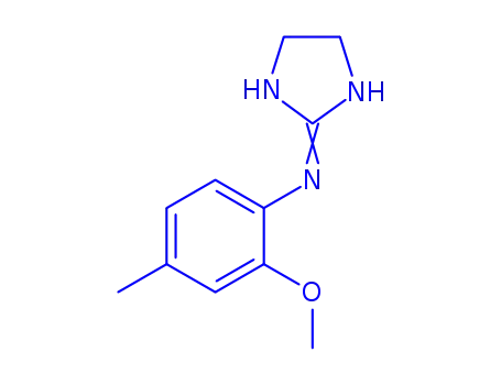 Molecular Structure of 791726-43-7 (Benzenamine, N-2-imidazolidinylidene-2-methoxy-4-methyl- (9CI))