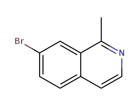 Molecular Structure of 1416713-61-5 (7-bromo-1-methylisoquinoline)