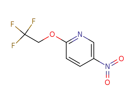 Molecular Structure of 72617-81-3 (5-NITRO-2-(2,2,2-TRIFLUOROETHOXY)PYRIDINE)