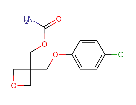 Molecular Structure of 7271-83-2 (3-(4-Chlorophenoxymethyl)oxetane-3-methanol carbamate)