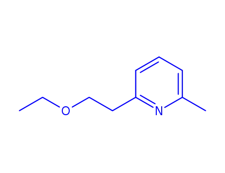 Molecular Structure of 71172-28-6 (2-(B-ETHOXYETHYL)-6-METHYLPYRIDINE)