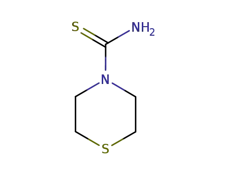 Molecular Structure of 72662-56-7 (4-Thiomorpholinecarbothioamide)