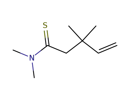 Molecular Structure of 71160-76-4 (4-Pentenethioamide,  N,N,3,3-tetramethyl-)