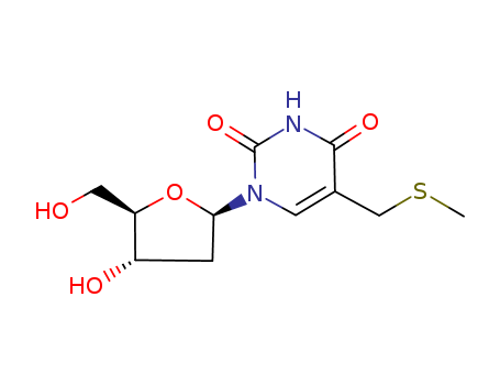 Thymidine,α-(methylthio)-