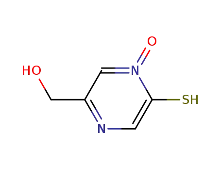 피라진메탄올, 5-메르캅토-, 4-옥사이드(9CI)
