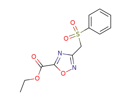 ethyl 3-[(phenylsulfonyl)methyl]-1,2,4-oxadiazole-5-carboxylate