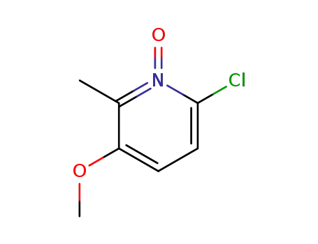 Molecular Structure of 129692-17-7 (6-chloro-3-methoxy-2-methylpyridine 1-oxide)