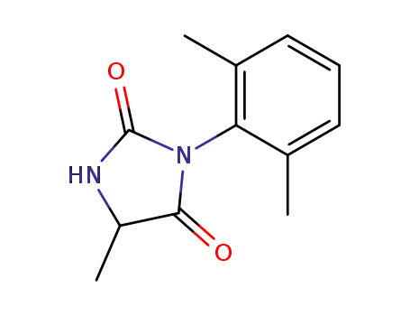 Molecular Structure of 72998-95-9 (3-(2,6-xylyl)-5-methylhydantoin)