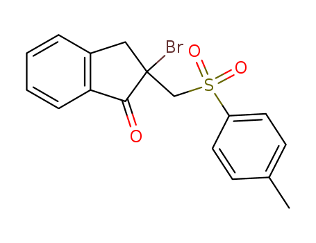 1H-Inden-1-one,2-bromo-2,3-dihydro-2-[[(4-methylphenyl)sulfonyl]methyl]- cas  72848-61-4