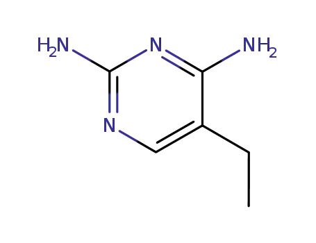 Molecular Structure of 73119-06-9 (2,4-Pyrimidinediamine, 5-ethyl- (9CI))