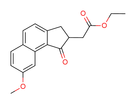 ethyl (8-methoxy-1-oxo-2,3-dihydro-1H-cyclopenta[a]naphthalen-2-yl)acetate