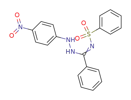 Molecular Structure of 72998-11-9 (N-[(2-{4-nitrophenyl}hydrazino)(phenyl)methylene]benzenesulfonamide)