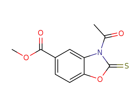 3-ACETYL-2,3-DIHYDRO-2-THIOXO-5-BENZOXAZOLECARBOXYLIC 산 메틸 에스테르
