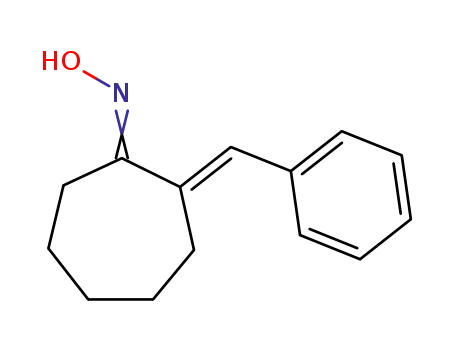 Cycloheptanone, 2-(phenylmethylene)-, oxime