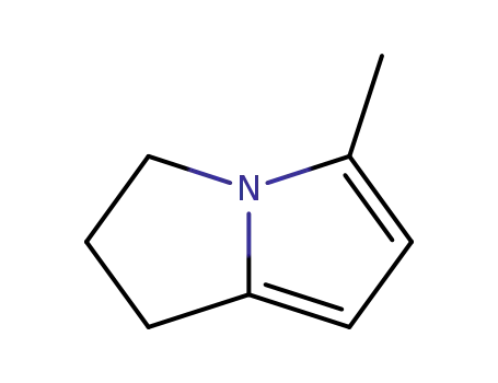 Molecular Structure of 7312-34-7 (1H-Pyrrolizine,2,3-dihydro-5-methyl-(7CI,8CI,9CI))