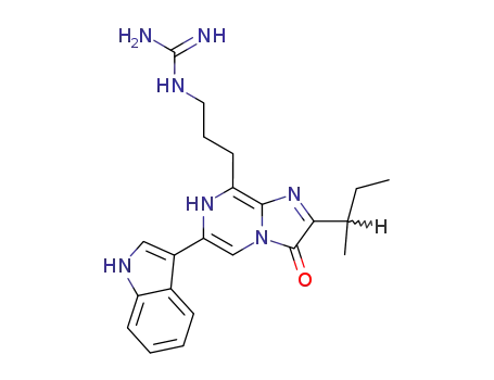 Guanidine,
[3-[3,7-dihydro-6-(1H-indol-3-yl)-2-(1-methylpropyl)-3-oxoimidazo[1,2-a]
pyrazin-8-yl]propyl]-