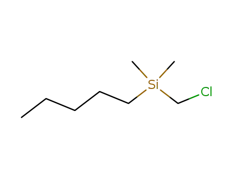 Molecular Structure of 73013-39-5 ((CHLOROMETHYL)DIMETHYL-PENTYLSILANE)
