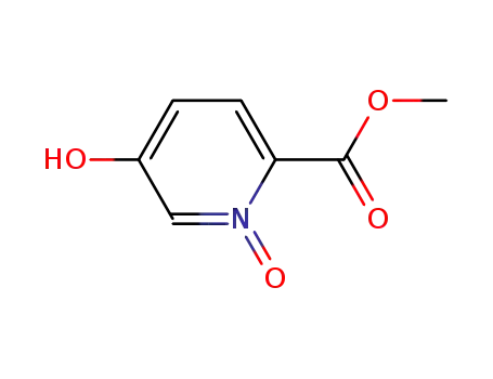 Molecular Structure of 727736-62-1 (2-Pyridinecarboxylicacid,5-hydroxy-,methylester,1-oxide(9CI))