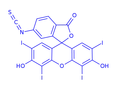 Molecular Structure of 72814-84-7 (ERYTHROSIN B ISOTHIOCYANATE, ISOMER II)