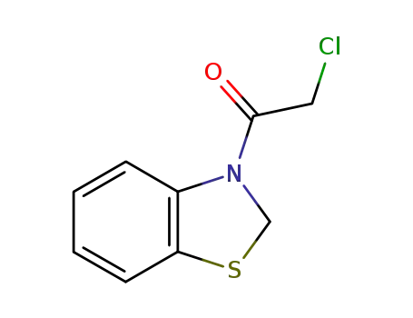 Molecular Structure of 72687-25-3 (Benzothiazole, 3-(chloroacetyl)-2,3-dihydro- (9CI))