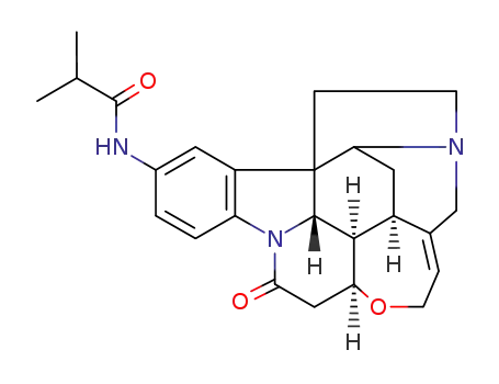 Molecular Structure of 70962-27-5 (2-methyl-N-(10-oxostrychnidin-2-yl)propanamide)