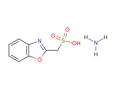 Molecular Structure of 81516-49-6 (benzoxazole-2-methanesulfonic acid ammonium salt)