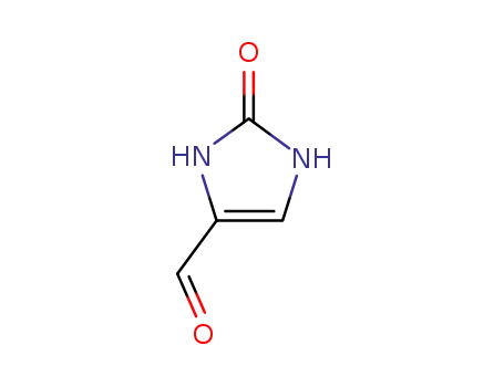Molecular Structure of 72864-28-9 (2,3-Dihydro-2-oxo-1H-imidazol-4-carboxaldehyde)