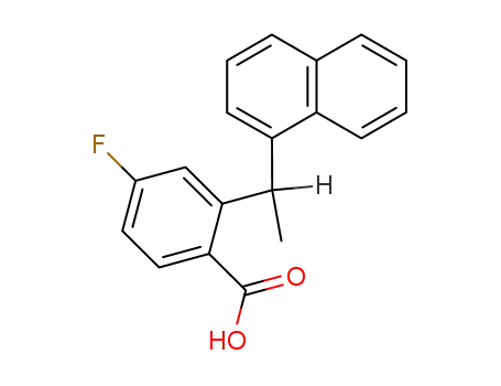 4-Fluoro-2-(1-naphthalen-1-yl-ethyl)-benzoic acid