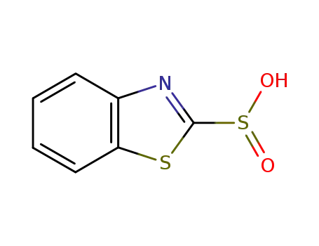 Molecular Structure of 72733-80-3 (2-Benzothiazolesulfinicacid(9CI))