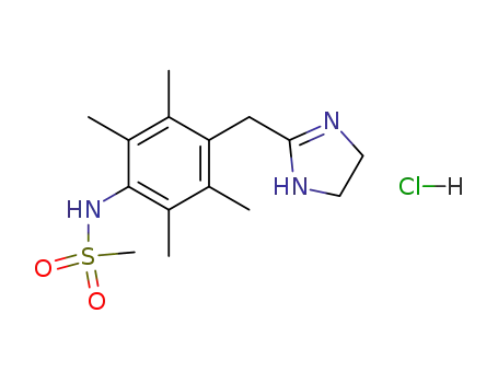 N-(4-(2-Imidazolinylmethyl)-2,3,5,6-tetramethylphenyl)methanesulfonamide hydrochloride