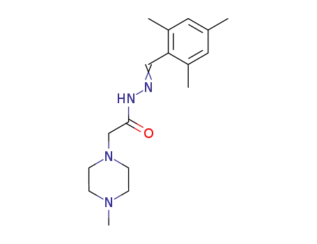 2-(4-메틸피페라진-1-일)-N-[(2,4,6-트리메틸페닐)메틸리덴아미노]아세트아미드